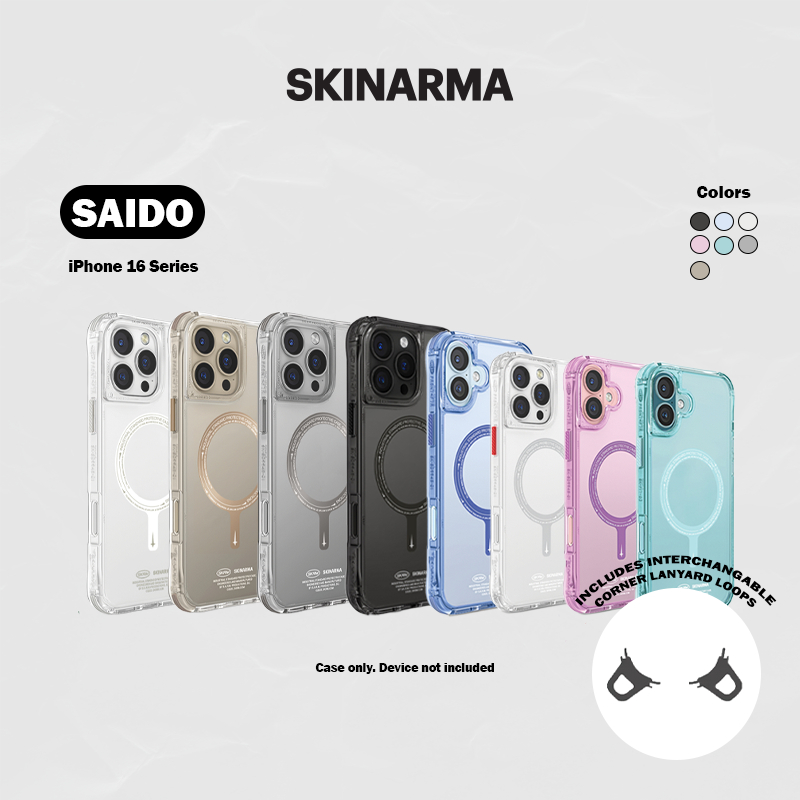 SKINARMA Simao Mag-Charge Case สําหรับ iPhone 16 (6.1)/16 Plus (6.7)/16 Pro (6.3)/16 Pro Max (6.9)/1