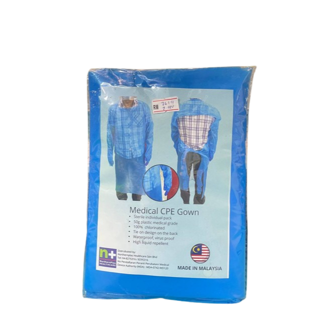 Medical CPE Gown Waterproof / Medical - ( FREE SAIZ )
