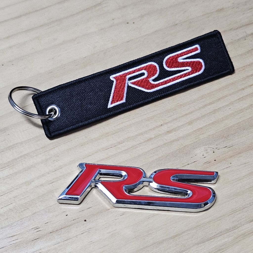 พวงกุญแจ RS Lettermark Metal Logo RS