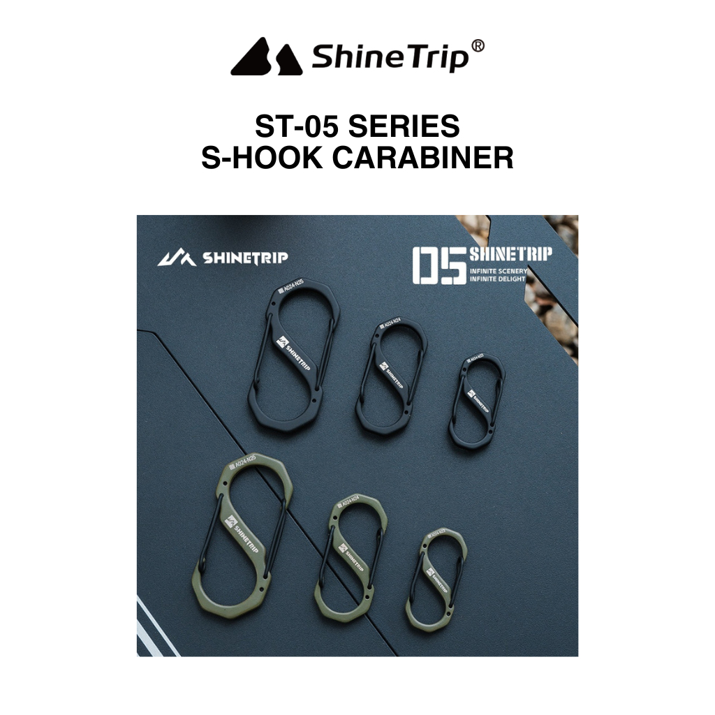 SHINETRIP Tactical Camping S-Hook Carabiner A524