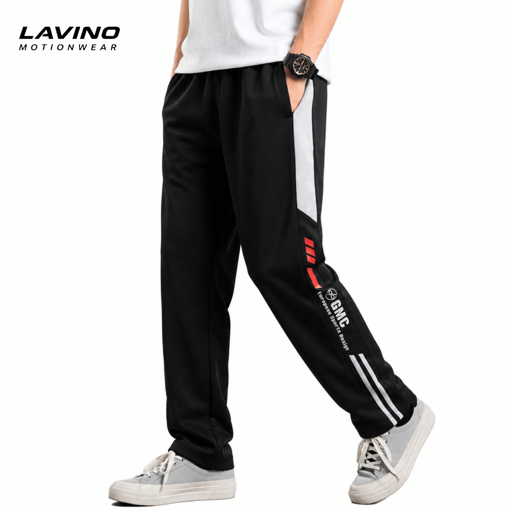 GMC PRO Track Pants ไมโครไฟเบอร์ธรรมดา + ผ้าสแปนเด็กซ์ S-XXL (250gsm) S08