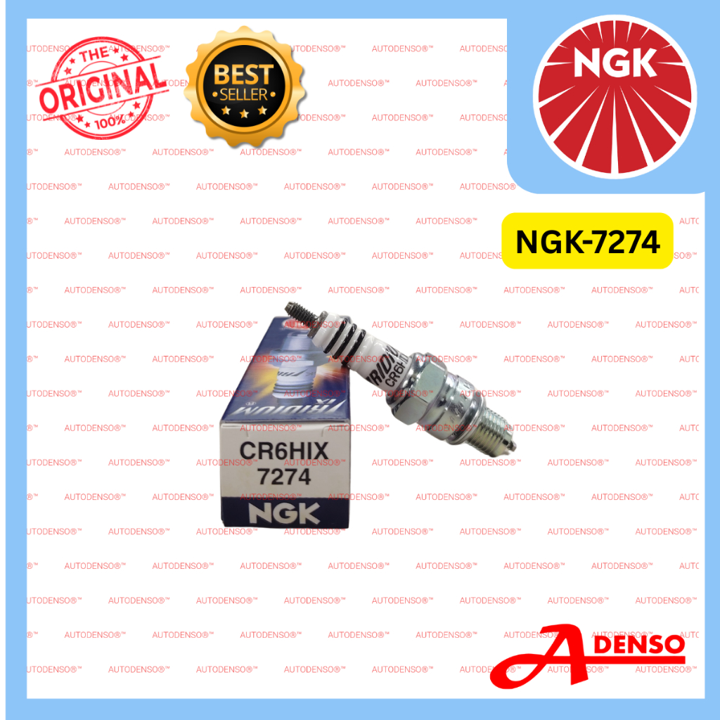 NGK SPARK PLUG CR6HIX IRIDIUM(ORIGINAL100%NGK)NGK-7274 SPARK PLUG