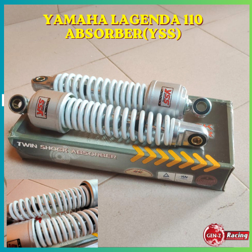 YSS ABSORBER Yamaha Laganda (YSS) Laganda 110 โช้คอัพ High Compression (WHITE)คุณภาพดี