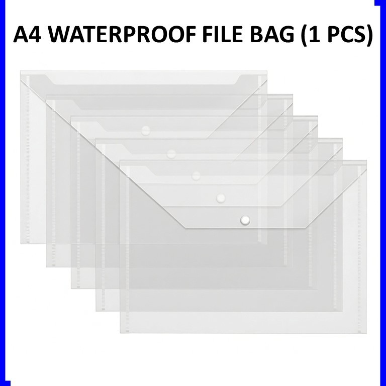 A4 กระดาษ FILE BAG L SHAPE FILE BAG 文件袋 B5 MESH ZIPPER FILE BAG BAG กันน้ํา TRANSPARENT BAG 拉链袋 (1 ช