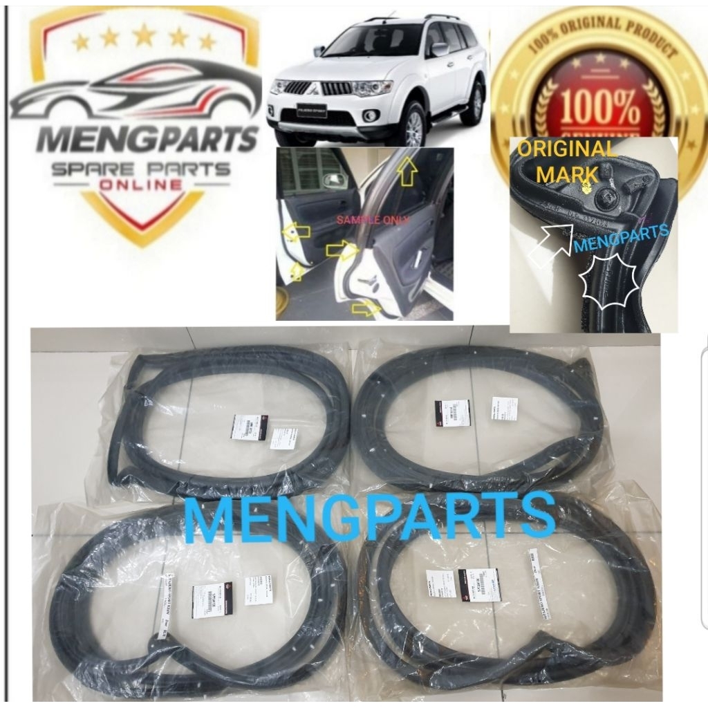 PAJERO SPORT KH4W ,KG4W 2008Y-2015Y ยางประตู *ในประตู* MN117624 นาที117733 5755A136 5755A135