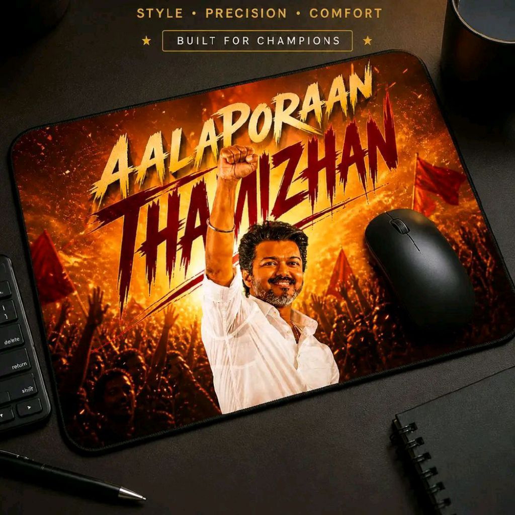 Thalpathy Vijay Aalaporan Thamizhan Determination & Confidence Mousepad