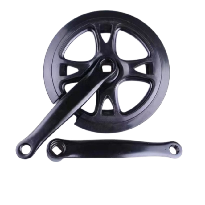 จักรยานเหล็ก Crankset พร้อมฝาครอบโซ่ (40T / 44T) 165 มม.ขาข้อเหวี่ยงและ 9/16 เหยียบเพลาหลุม Komponen