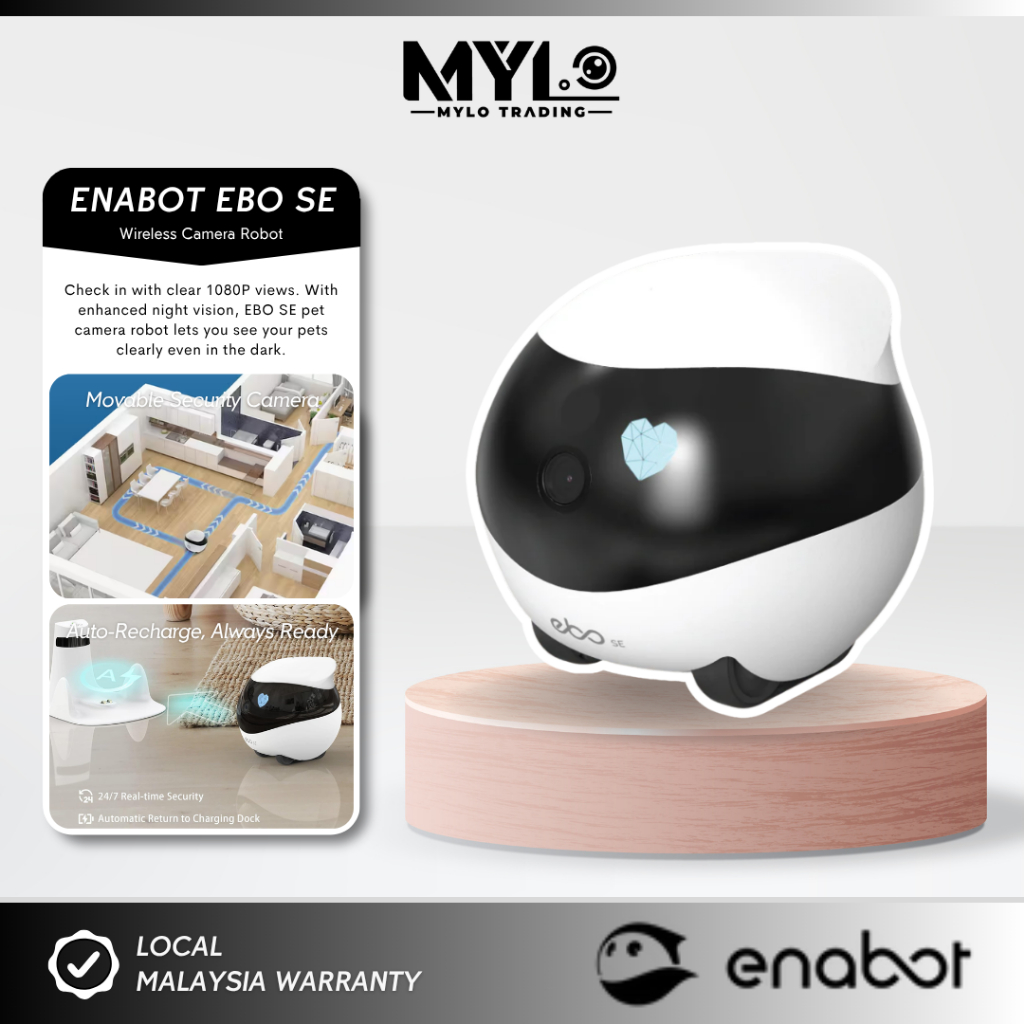 Enabot EBO SE Smart Home Moving Robot กล้องวงจรปิด Interactive Actions 2Way การสื่อสาร
