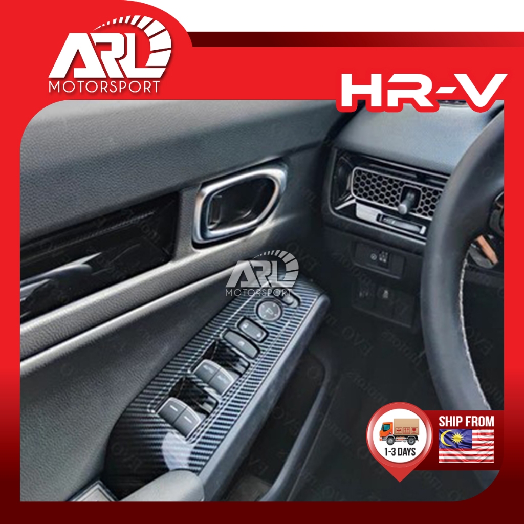 Honda HR-V HRV 2nd Gen 2022-2027 แผงสวิทช์หน้าต่าง LHD กระจก Lift Protector ฝาครอบ ARL Motorsport รถ