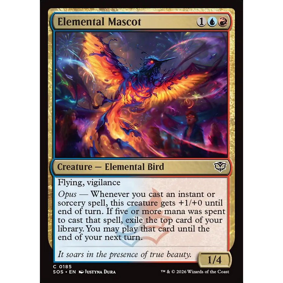 MTG: (SOS) C 185 - มาสคอต Elemental การ์ดเดี่ยว Secrets of Strixhaven