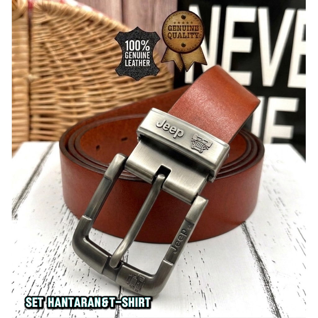 115-130CM LEATHERT•[ POLO CLUB ]•LEMBU LEATHER WAIST STRAP 115-130 CM WAIST STRAP สําหรับผู้ชาย