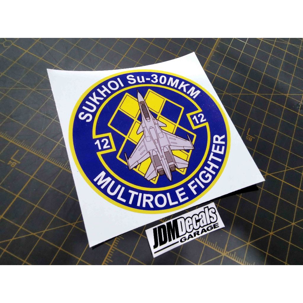 TUDM / RMAF 12th Squadron Su-30MKM สติ๊กเกอร์รูปลอกรถยนต์