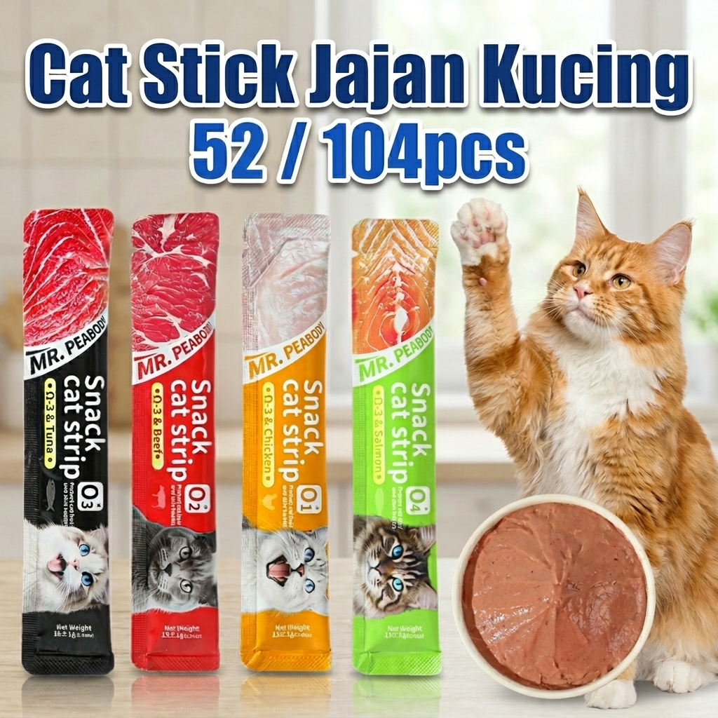 PETSEE Makan Kucing Stick อาหารเปียก ขนมแมว 猫条 อาหารแมว อาหารแมว อาหารว่าง Kucing Jajan Kucing