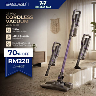 Electrova G7 Pro Cordless Handheld Vacuum with Mop | VacLife Series  | Wireless Vacuum