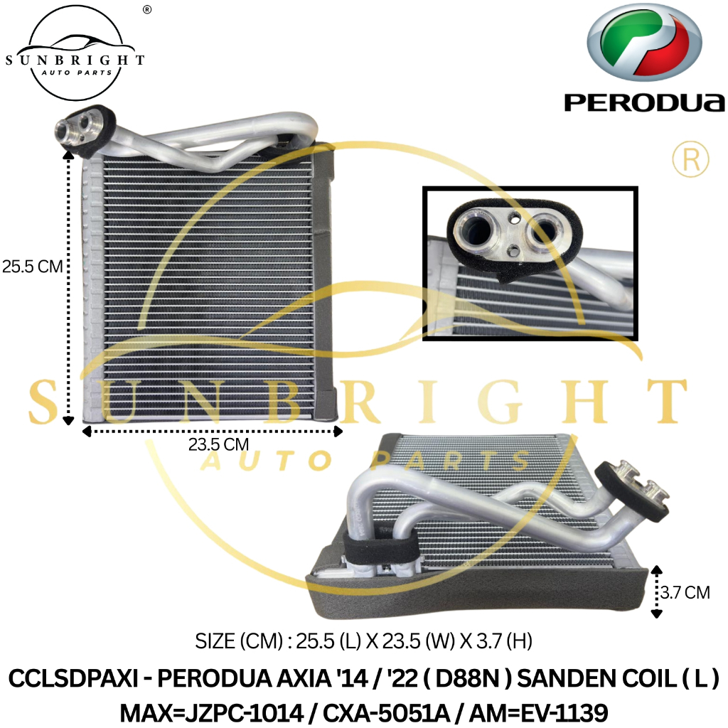 PERODUA AXIA 14 / 22 ( D88N ) SANDEN COIL ( L ) MAX=JZPC-1014 / CXA-5051A / AM=EV-1139