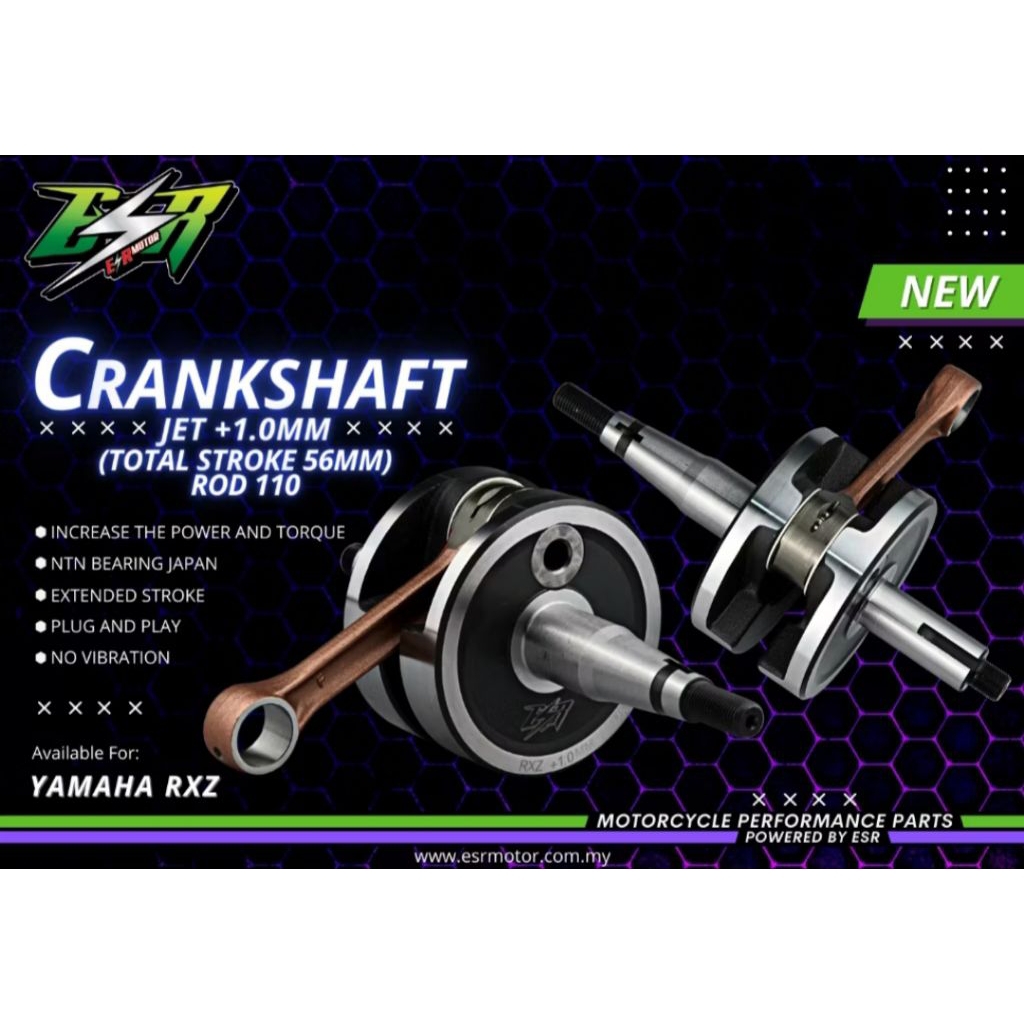 CRANKSHAFT YAMAHA RXZ ESR MOTOR