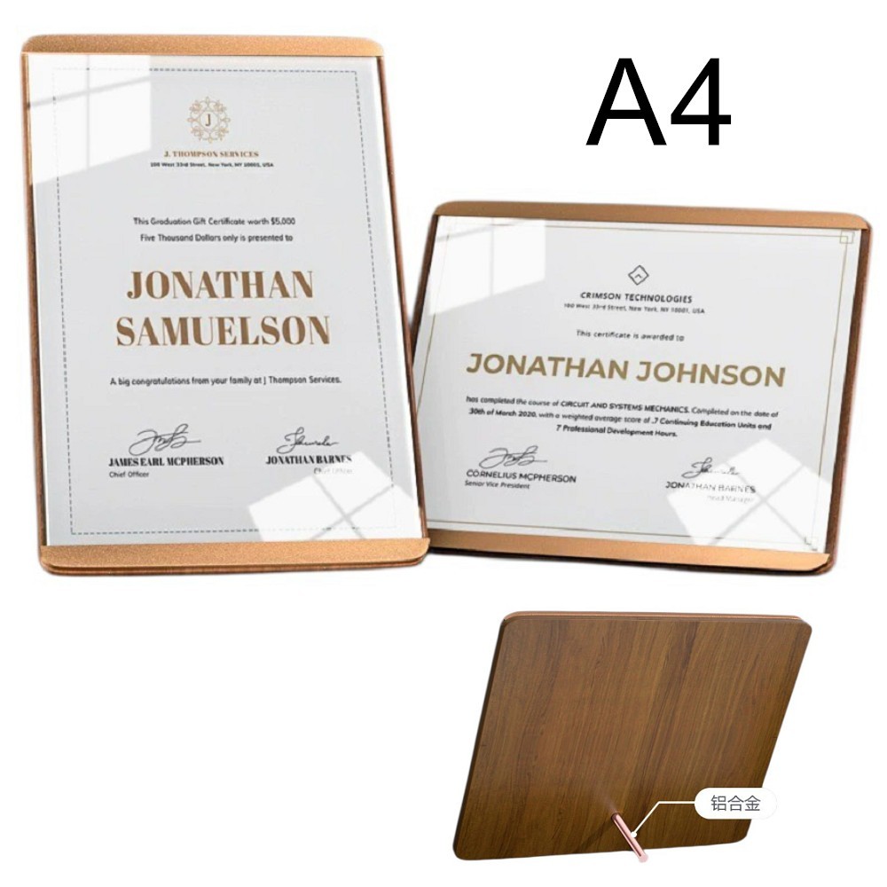 A4 ใบรับรองกรอบตกแต่งบ้านภาพ Cert กรอบ foto foto Yaran Bingkai Gambar กรอบ