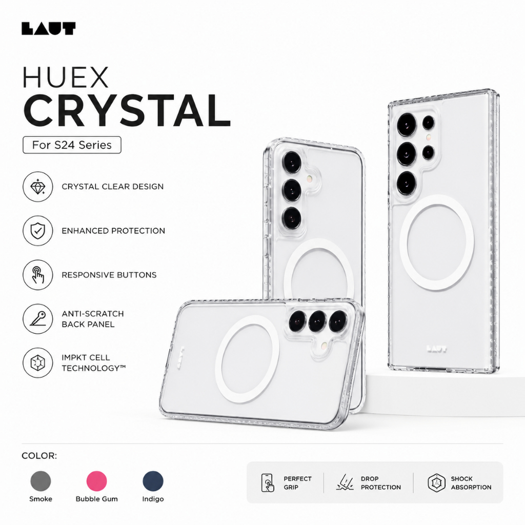 เคส LAUT HUEX CRYSTAL สําหรับ Samsung Galaxy S24 Series