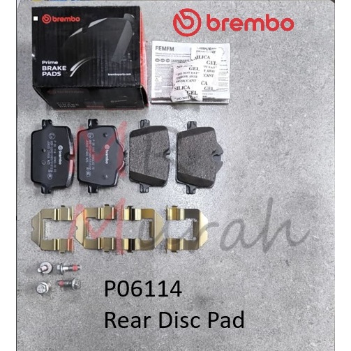 Brembo P06114 ผ้าดิสเบรคหลัง BMW 3" G20, Z4 G29, Toyota Supra DB22 (belakang)