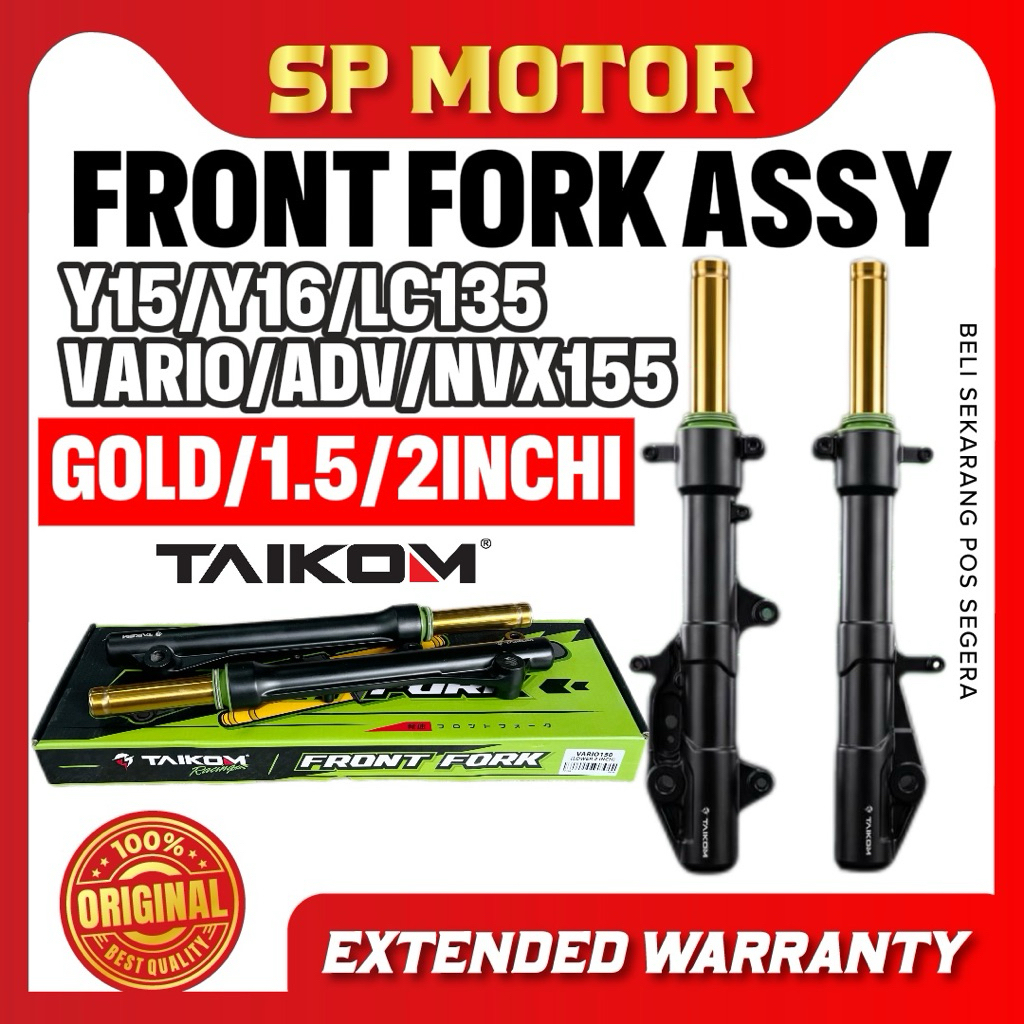 Y15 Y16 LC135 V1-V8 ADV150 ADV160 VARIO150 VARIO160 NVX155 V1 V2 ด้านหน้าสําหรับK ASSY FORK DEPAN TA