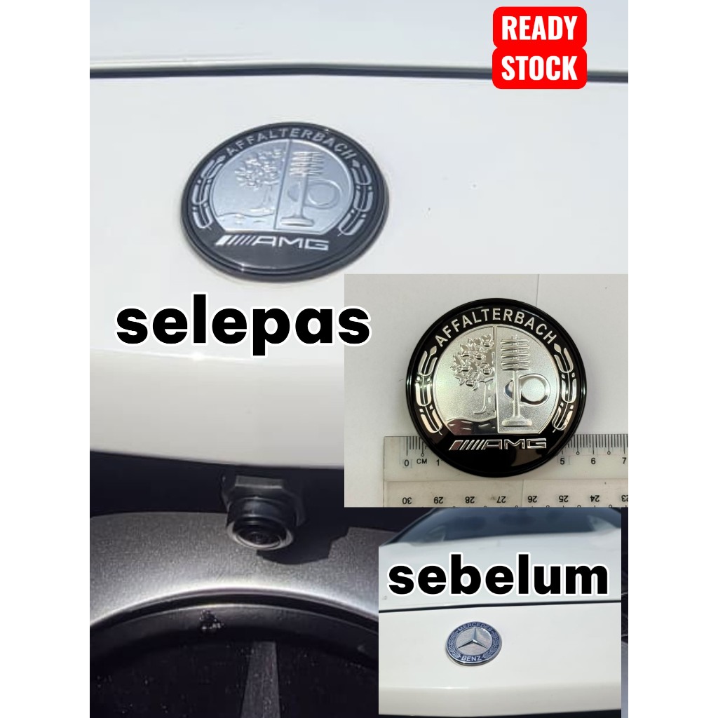 โลโก้สัญลักษณ์ amg bulat กันชน mercedes benz acla gla class a180 a200 a250 cla180 cla200 gla25