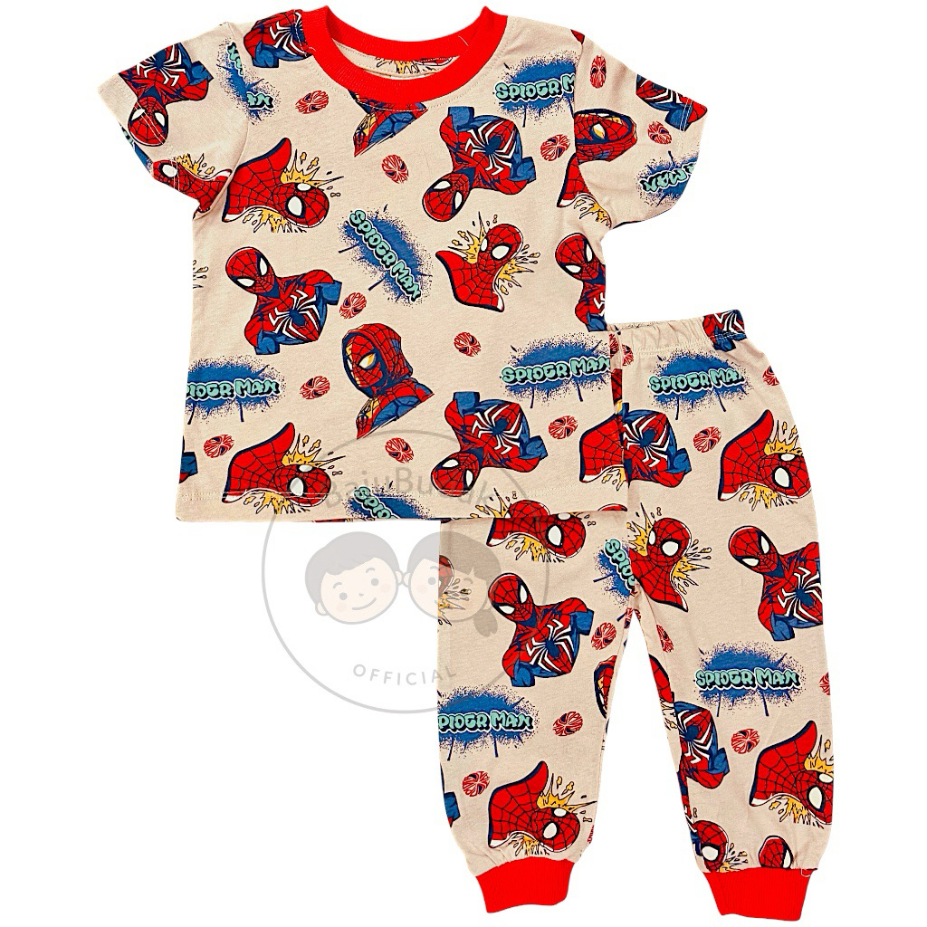 1Y-6Y ️AMZ ️SPERMAN ️COTTON PAJAMAS PYJAMAS BOY SHORT SLEEVE PANT