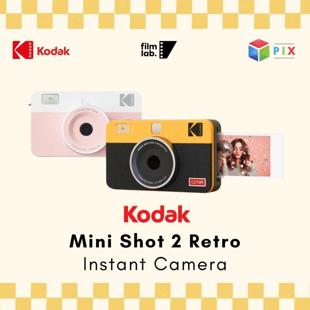 Kodak Mini Shot 2 Retro Instant Camera & Photo Printer 2-in-1 Bluetooth Portable Photo Printer