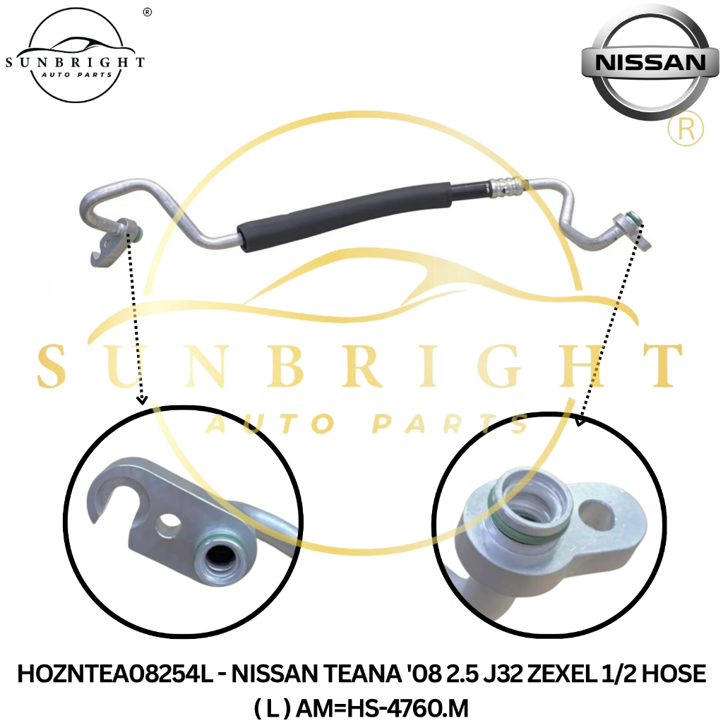 NISSAN TEANA08 2.5 J32 ZEXEL 1/2 HOSE ( L ) AM=HS-4760.ม