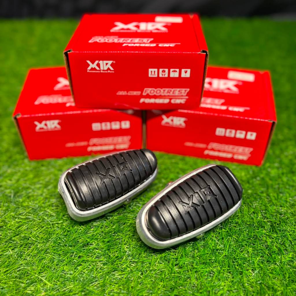 X1R FOOTREST RUBBER ALLOY RS/RSX X1R FRONT FOOT REST RUBBER FORGED CNC