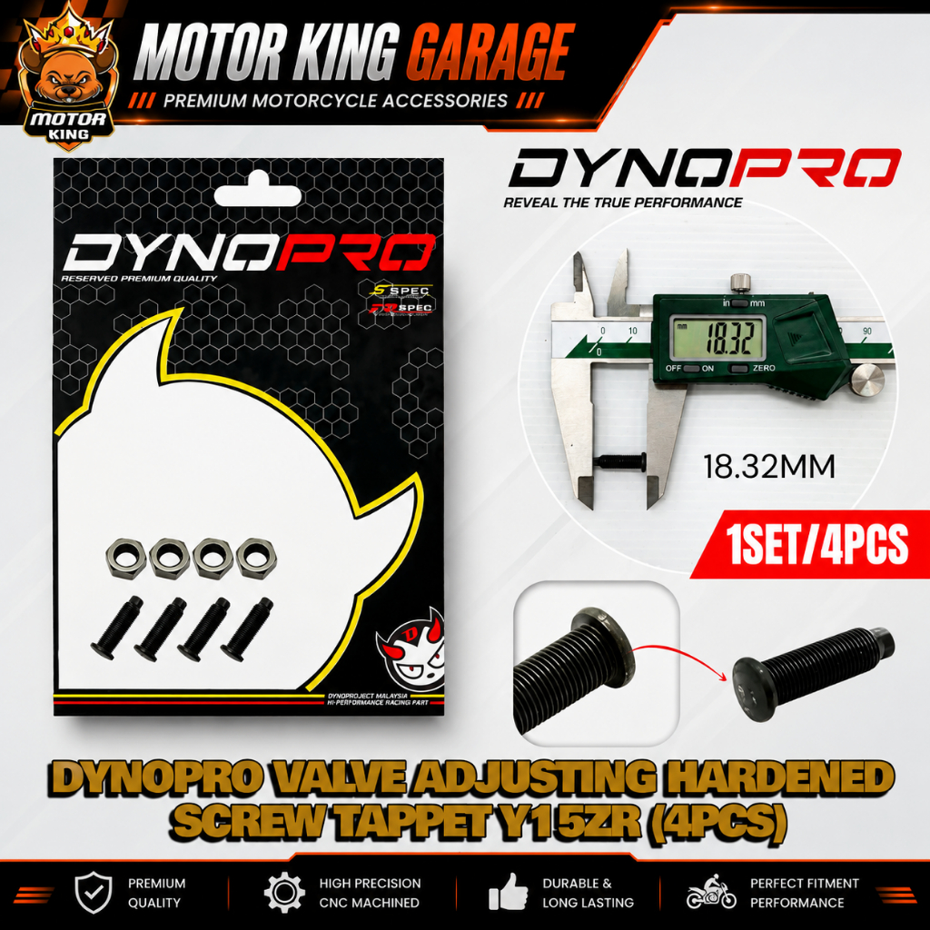 DYNOPRO TAPPET SKRU วาล์ว ADJUSTING SCREW HARDENED Y15ZR Y16ZR(4PCS)6.9MM