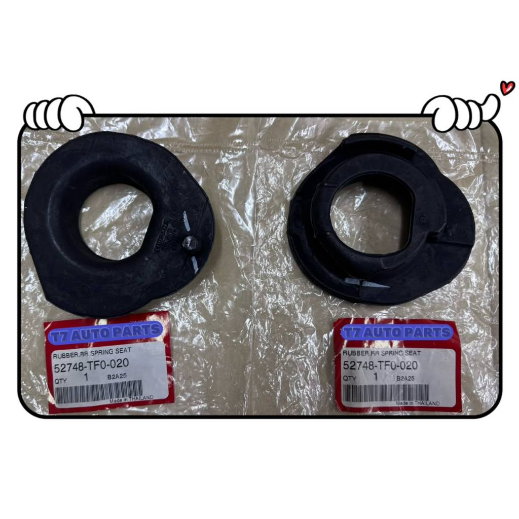 JAZZ GE8 2009-2013 CITY TMO REAR COIL SPRING RUBBER @2PCS 52691-TG1-T00 Upper @ 52748-TF0-020 ล่าง