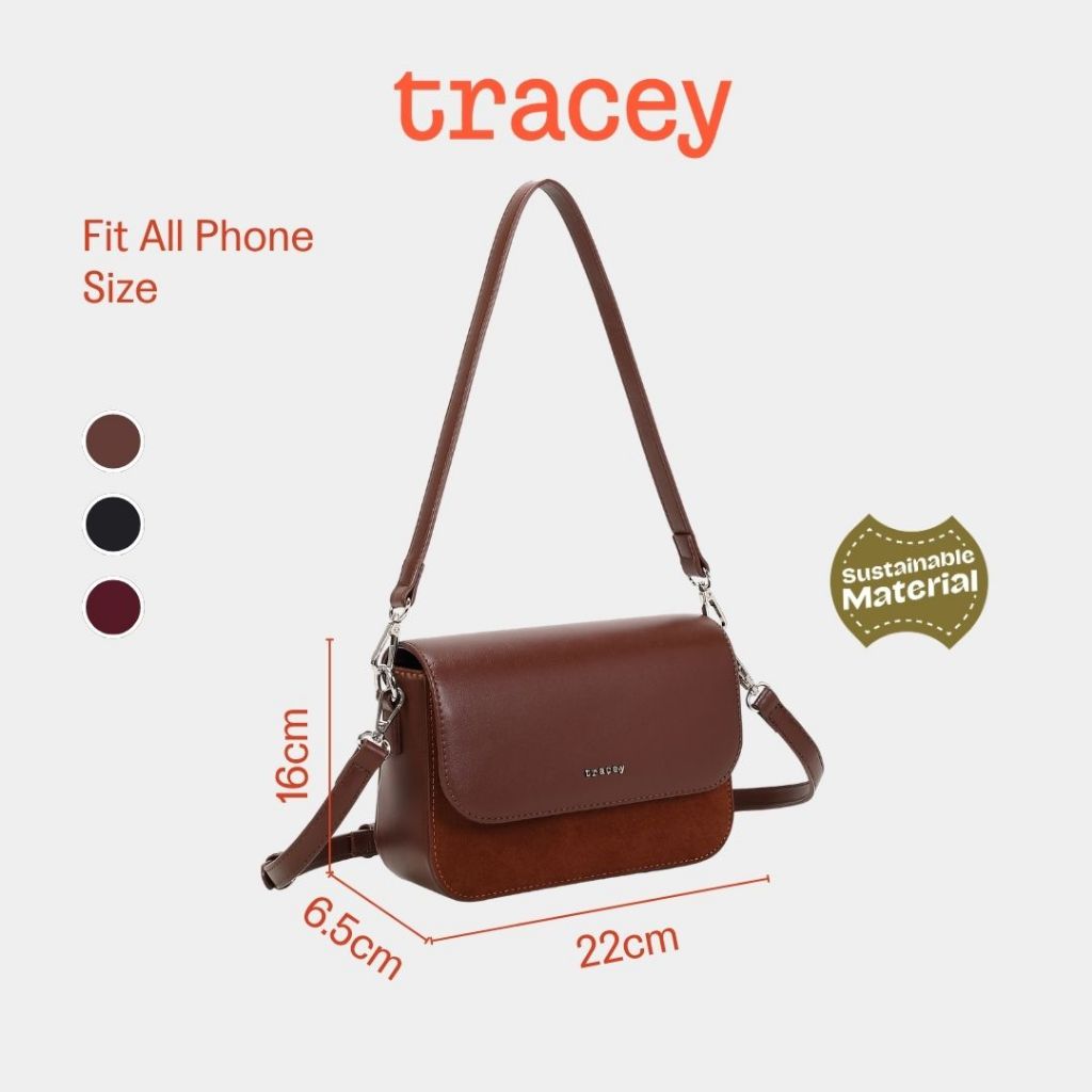 กระเป๋า Tracey Suede Mini 2-Way Beg Mini Suede