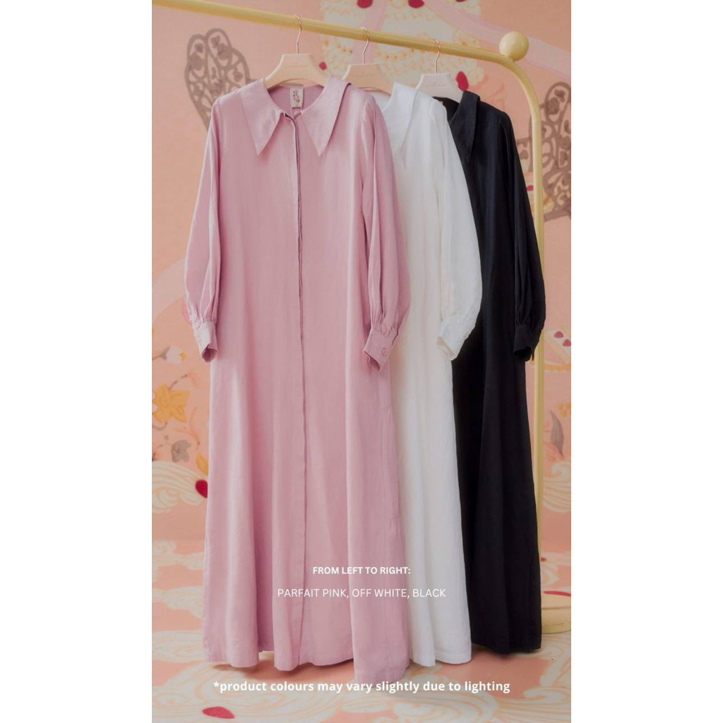 Preloved CQ dday dress in parfait สีชมพู ไซส์ xs