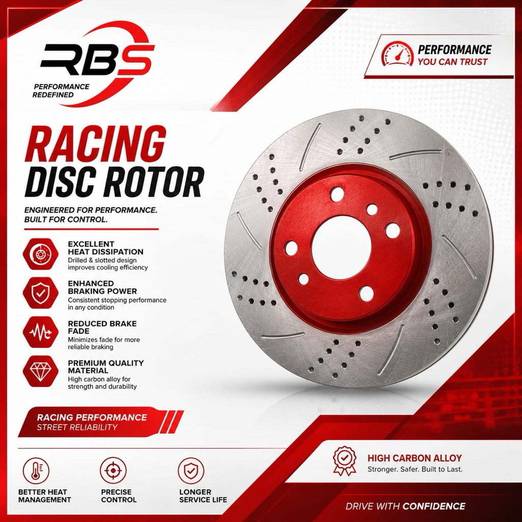[UNCLE SPARE PART] HONDA CITY T9A ดิสก์เบรกเบรกหน้า - RBS RACING