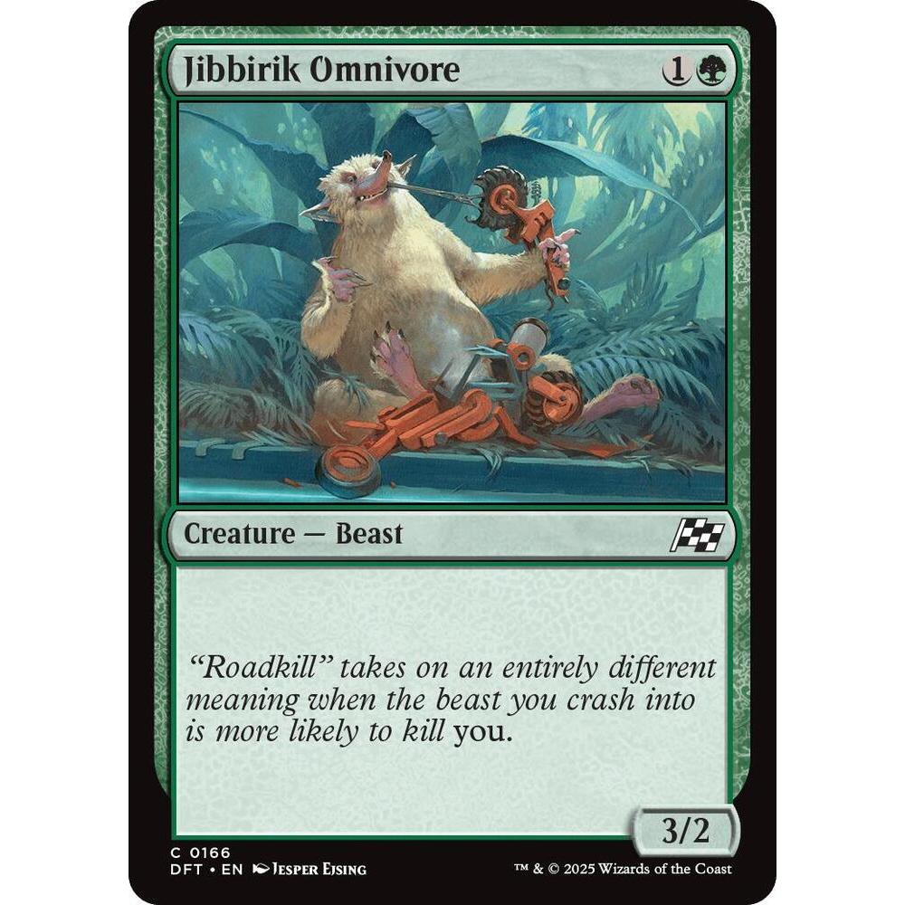 MTG: (DFT) C 166 - Jibbirik Omnivore การ์ดเดี่ยว Aetherdrift