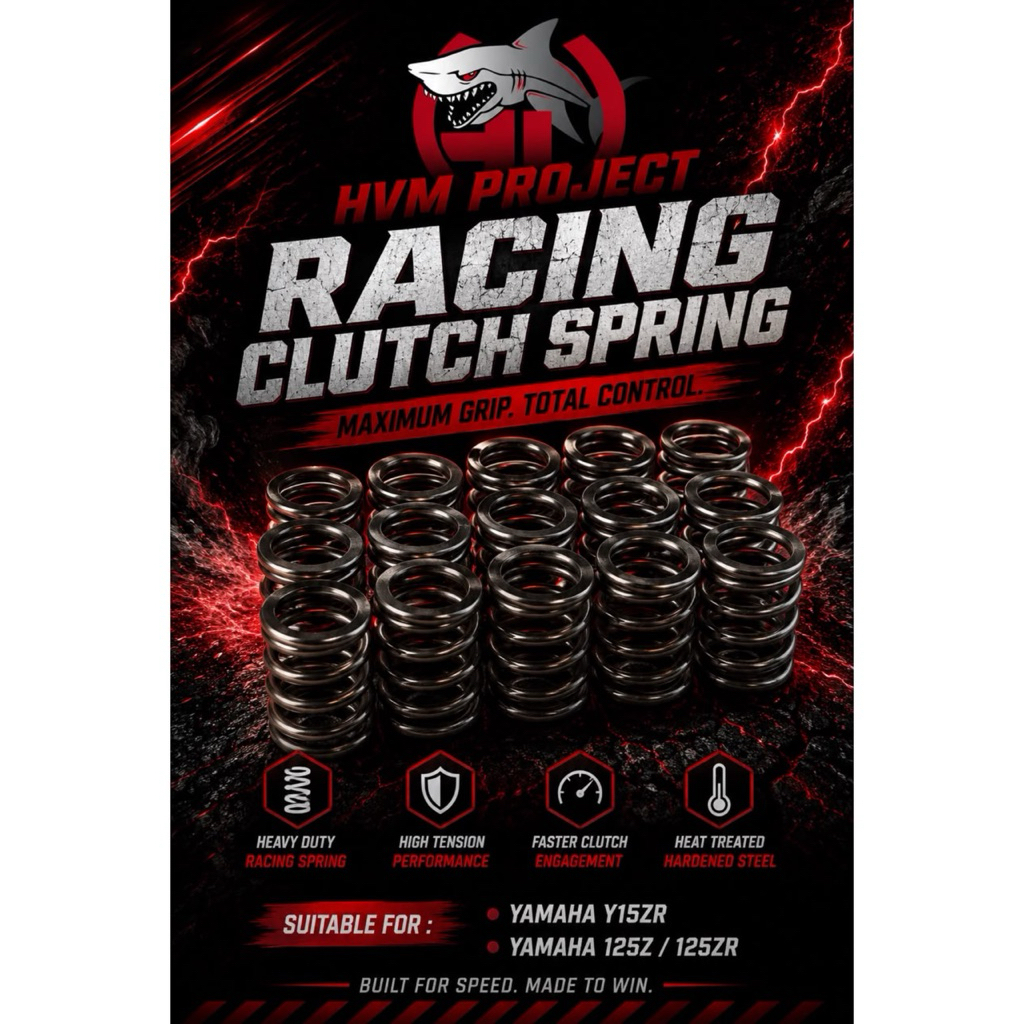 HVM PROJECT SPRING CLUTCH RACING (5PCS) Y15ZR / 125Z / 125ZR