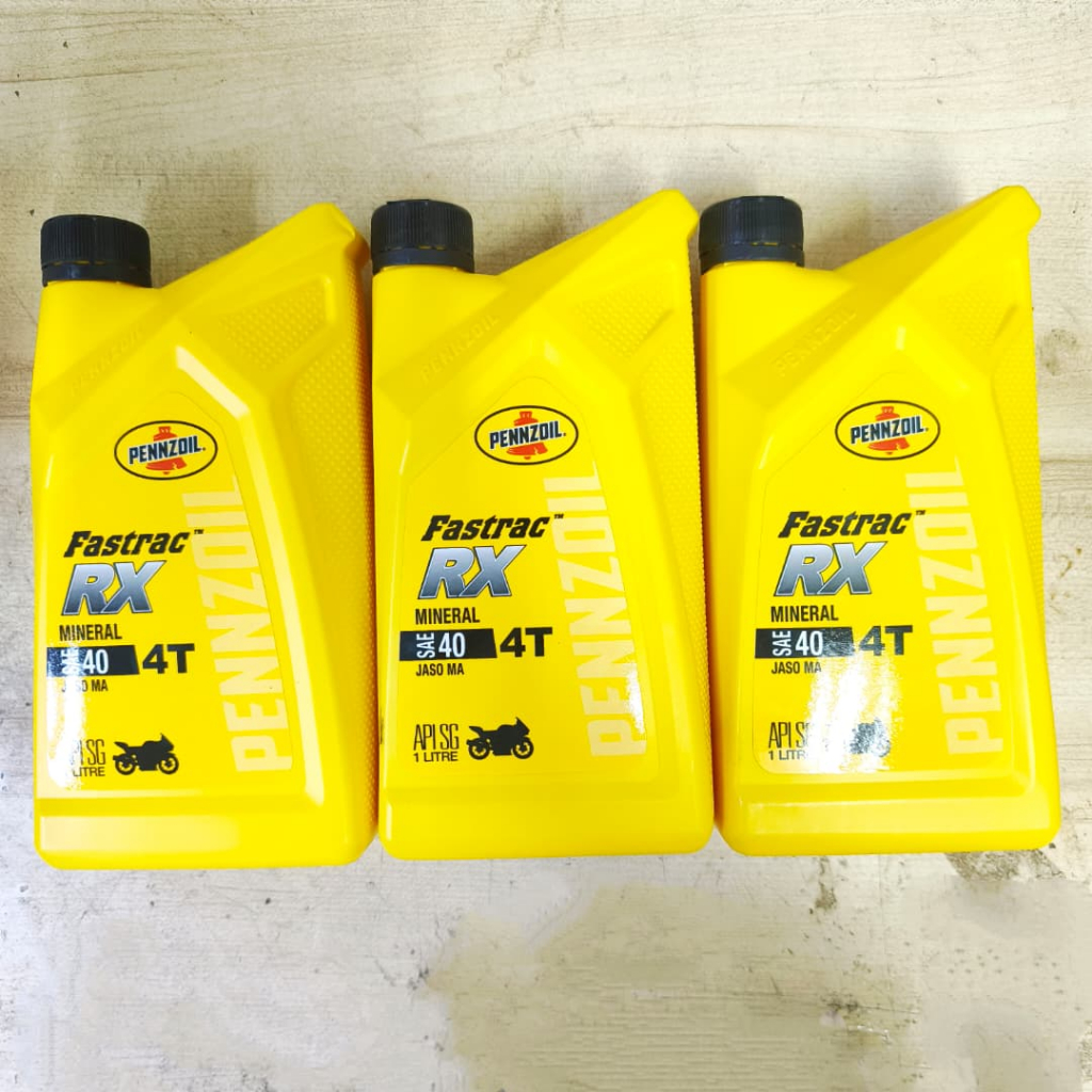 PENNZOIL RX 4T ENGINE OIL SAE 40 GRED API SG/CD OIL PENZOIL RX 4T ( 3 ขวด)