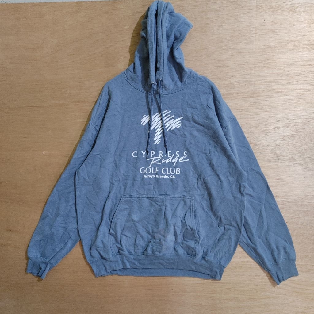 Vintage Hoodie Cypress Ridge Golf Club Sweatshirt Lelaki Size XL 9