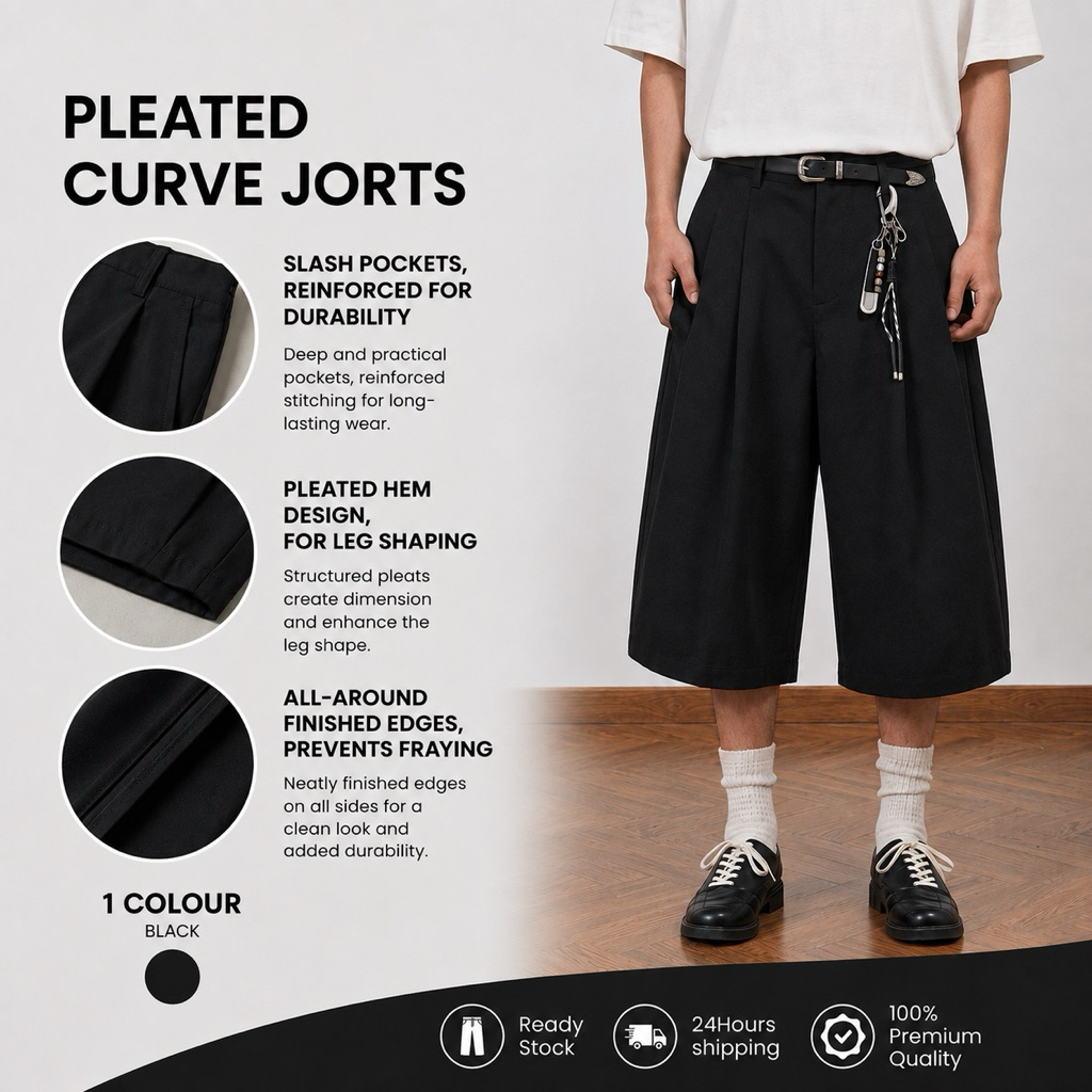 กางเกง DCCO BAGGY PLEATED JORTS