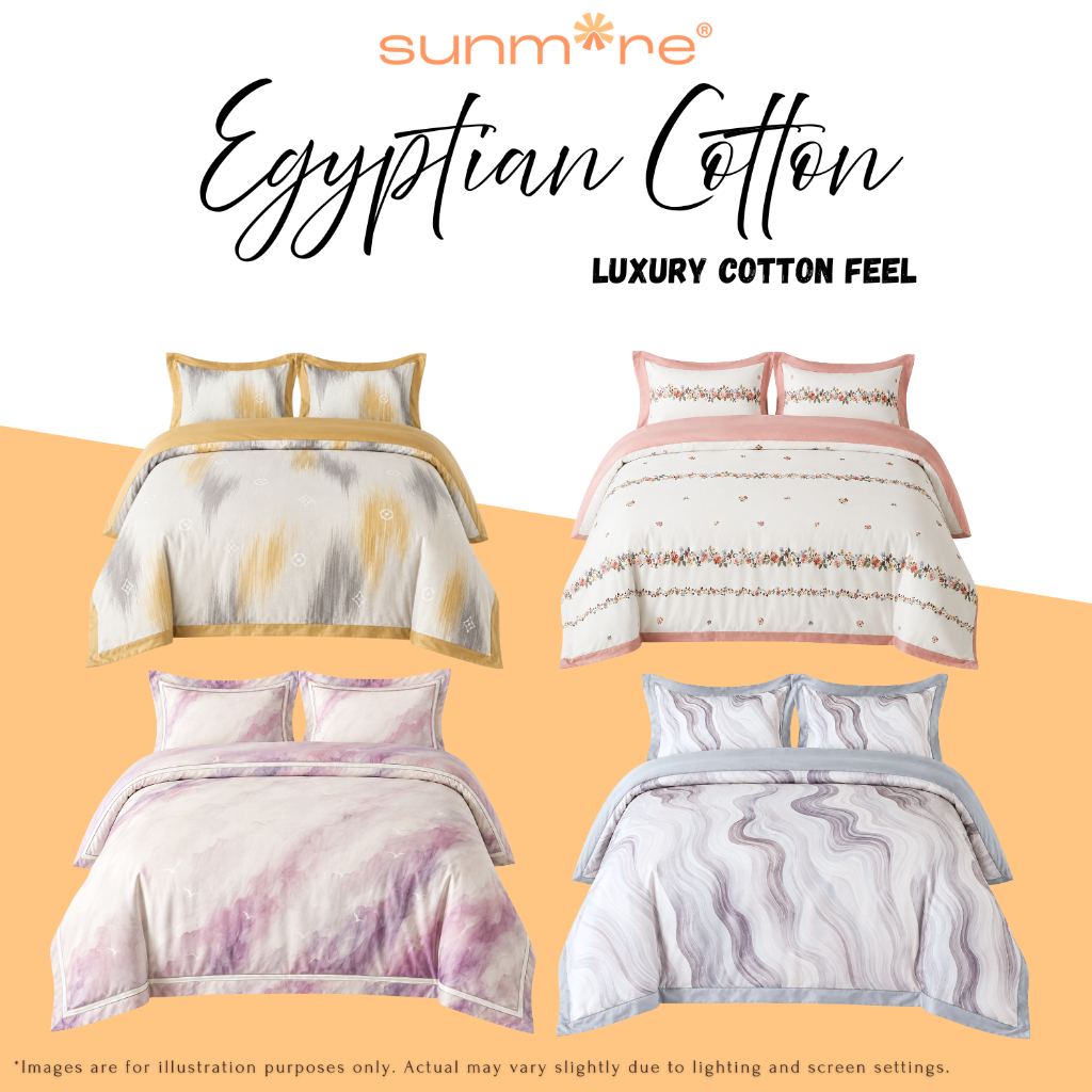 SUNMORE EGYPTIAN ผ้าฝ้ายแผ่นเสริมความสบาย CADAR ALAS TALAM SELIMUT BLANKET DUVET QUILT หรูหรา
