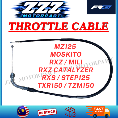 สาย THROTTLE MZ125 MOSKITO RXZ CATALYZER MILI RXS STEP125 TXR150 TZM150 FRG KABLE THROTTLE