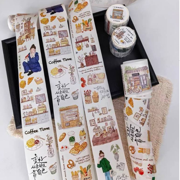 Cloudside Stickers~Cloudside Coffee Shop Coffee Elements Indoor Landbai Paper Handbook Die-Cutting T