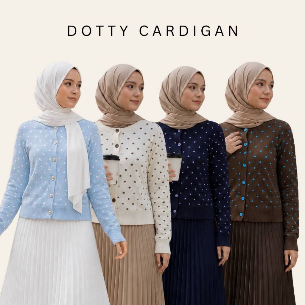 [ CARDIGAN ONLY ] Estrella KL - Dotty Cardigan (4 สี)