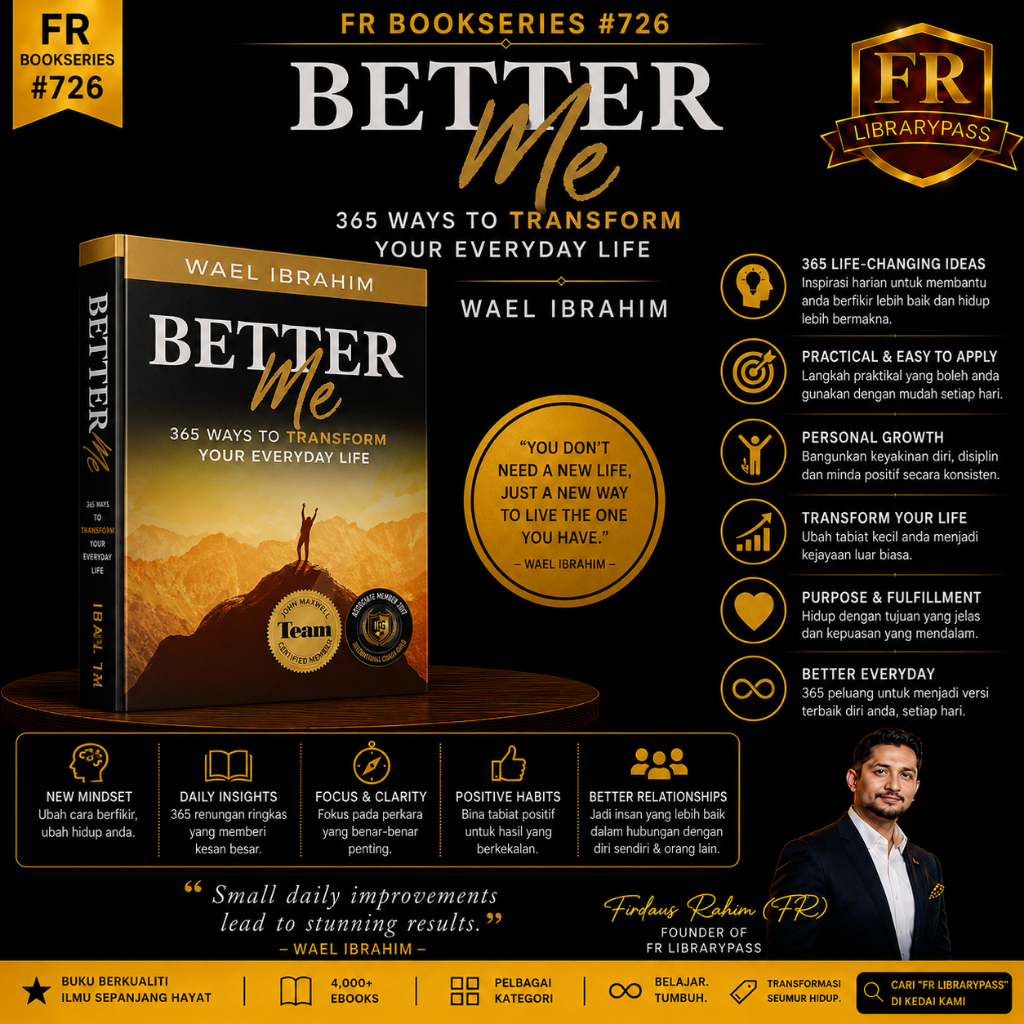 FR BookSeries 726 | Better Me: 365 วิธีเปลี่ยนชีวิตประจําวันของคุณโดย Wael Ibrahim | PDF อังกฤษ | ดา