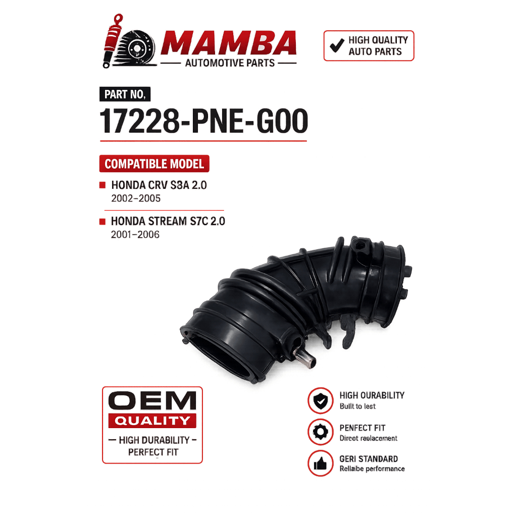 AIR HOSE HONDA CRV S9A (2002-2006), STREAM S7C 2.0 RN (2001-2006) OEM 17228-PNE-G00