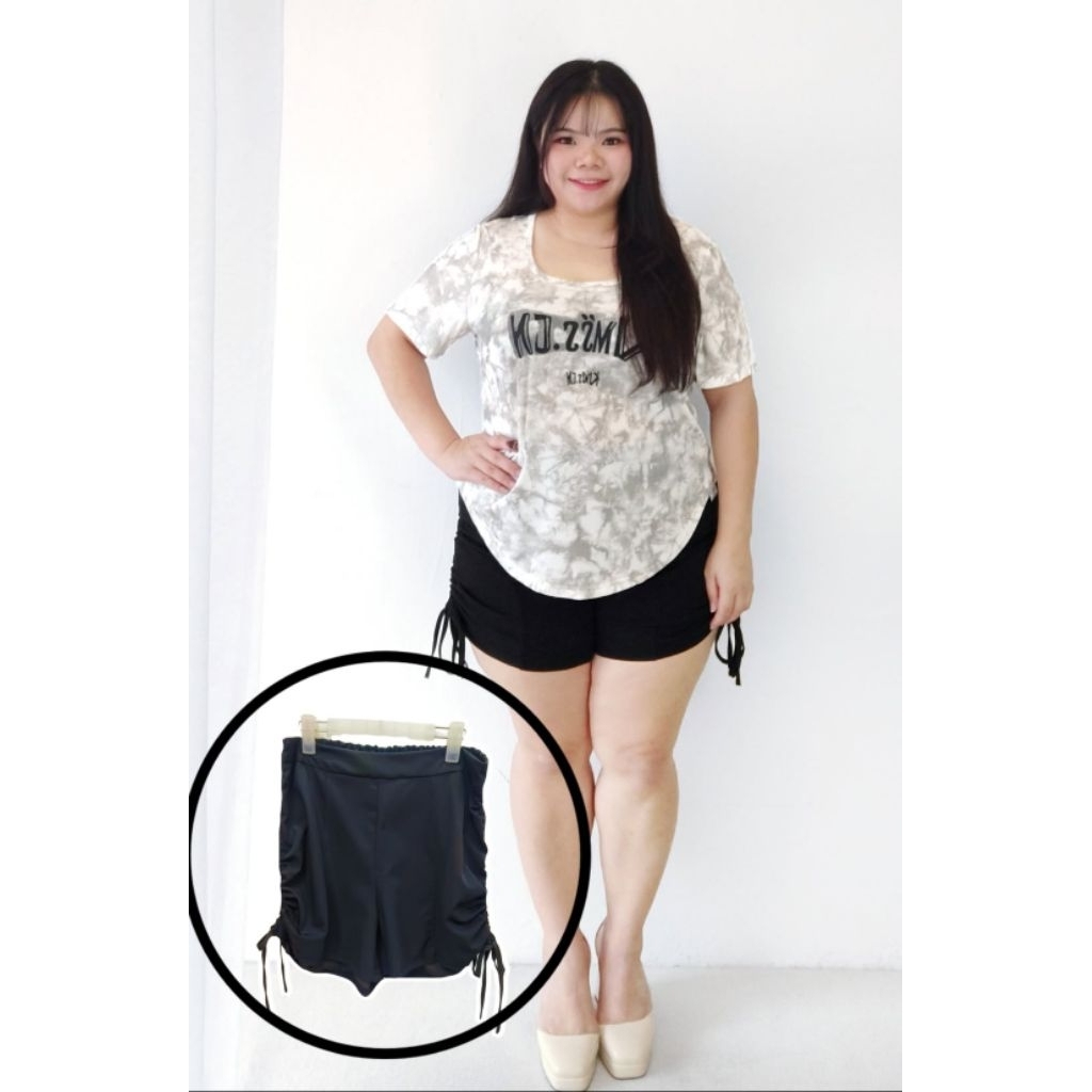 ผู้หญิงไซส์ใหญ่ P686 K-Girl Drawstring Shorts กางเกงขาสั้นผู้หญิง