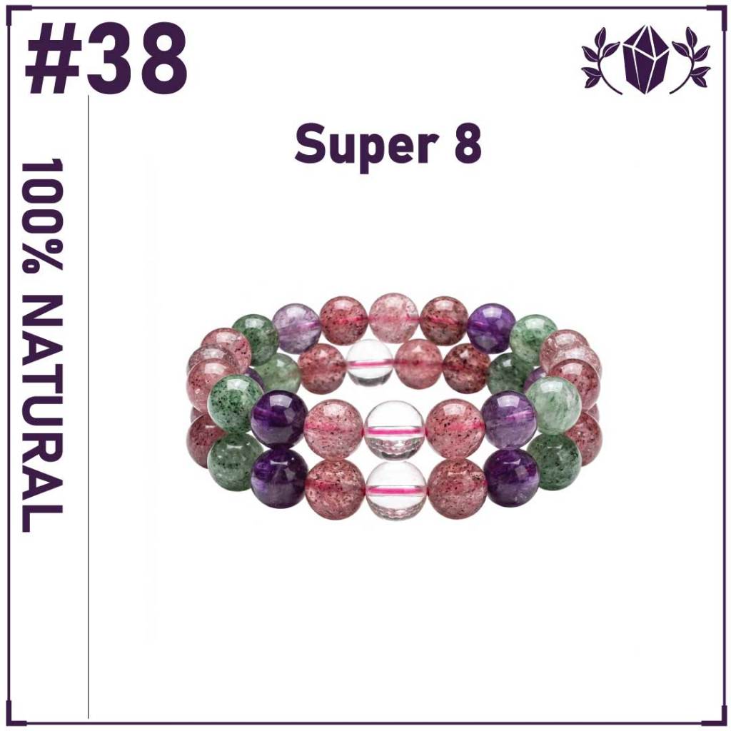 38 Gelang Krystal Batu Super Lapan
