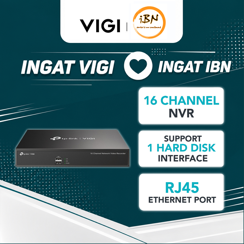 TP-Link VIGI เครื่องบันทึกวิดีโอเครือข่าย NVR1016H /NVR1008H /NVR1004H-4P /NVR1008H-8P /NVR1008H-8MP