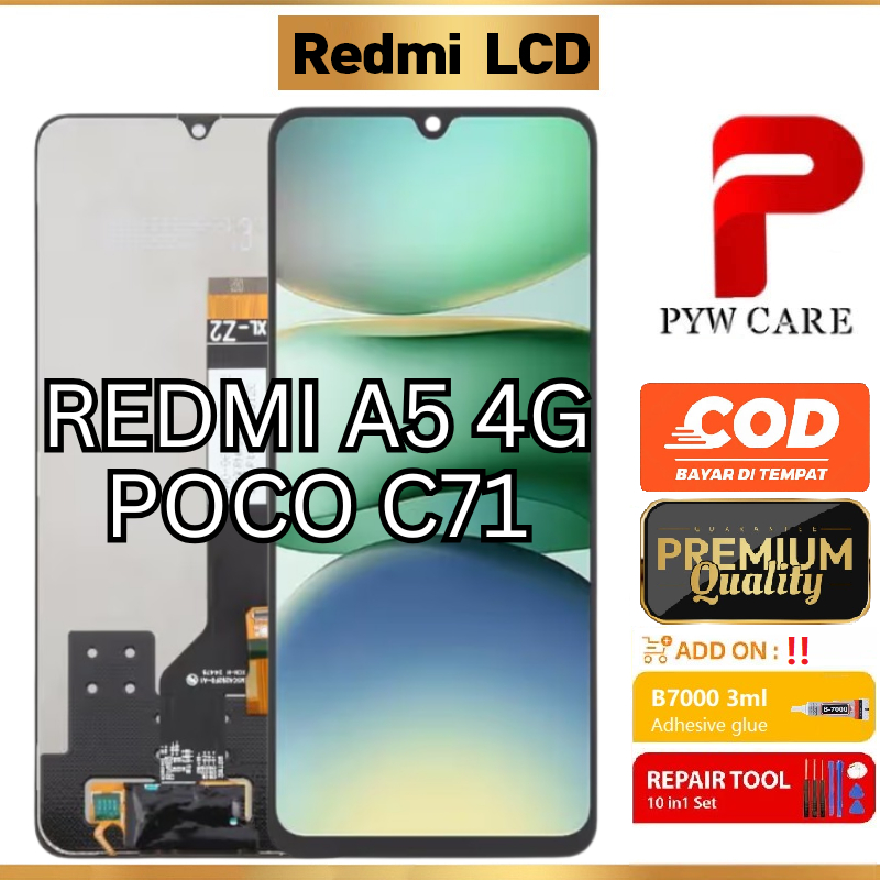 หน้าจอ LCD ที่รองรับสําหรับ Redmi A5 4G / Poco C71 หน้าจอ LCD