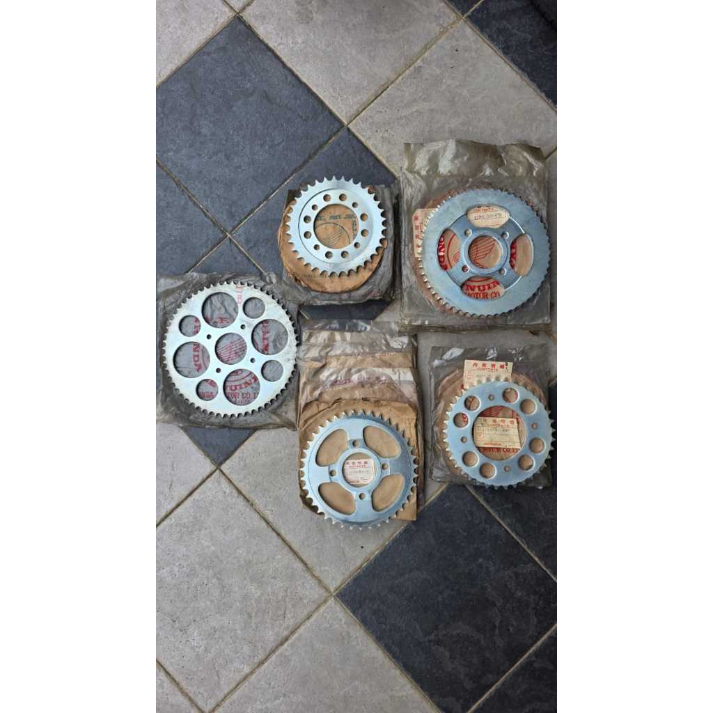 สเตอร์หลัง, Honda CB72, CB77, CB500, CB500K, Honda CT125 XL125, Honda MBX125F, Honda TL125 Sprocket